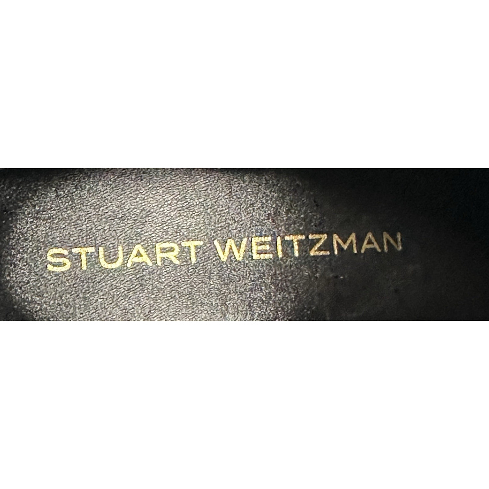Stuart Weitzman 5050 Hudson Lite Bootie Black Leather Womens Size 7.5B New $595 - Picture 10 of 12
